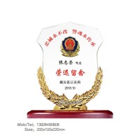 從警獎杯軍人獎杯退伍軍人紀念禮品部隊老兵退休送戰(zhàn)友聚會留念品